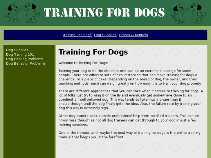 www.trainingfordogs.net