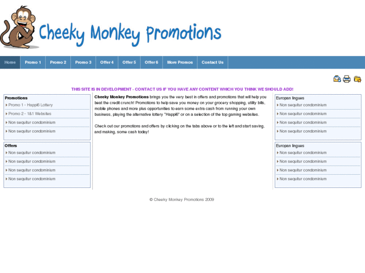 www.cheekymonkeypromotions.com