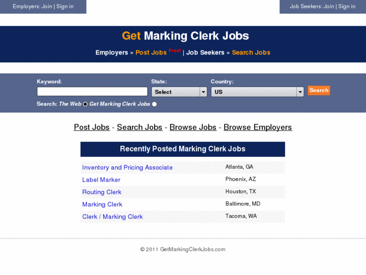 www.getmarkingclerkjobs.com