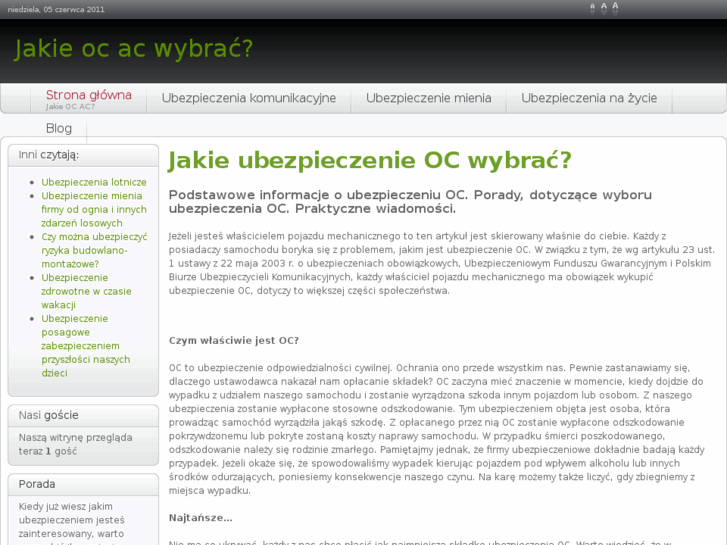 www.jakie-ocac.pl