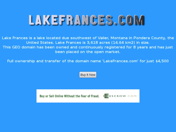 www.lakefrances.com