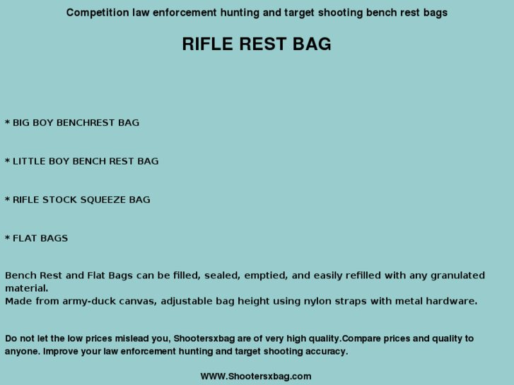 www.rifle-rest-bags.com