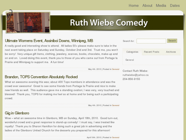 www.ruthwiebecomedy.com