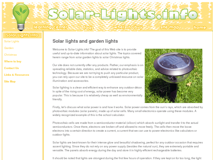 www.solar-lights.info
