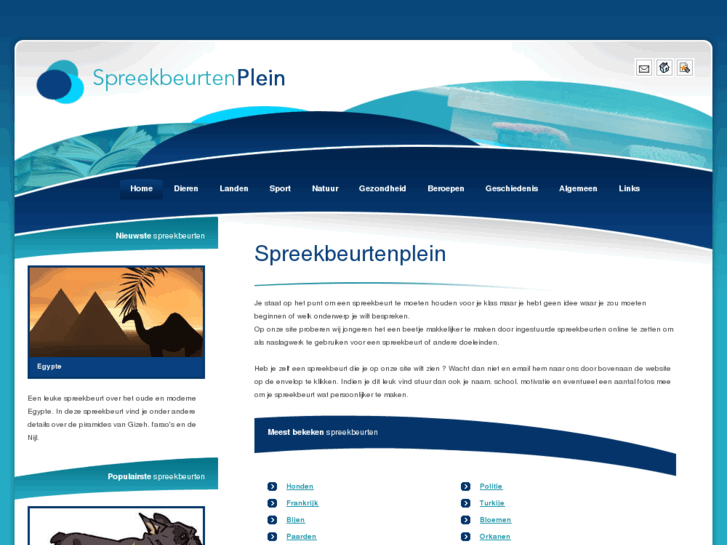 www.spreekbeurtenplein.nl