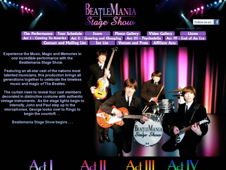 www.beatlemaniastageshow.com