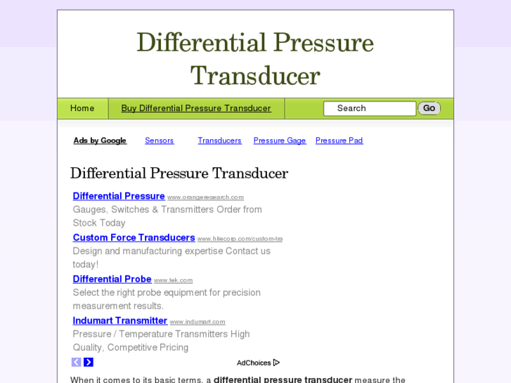 www.differentialpressuretransducer.net