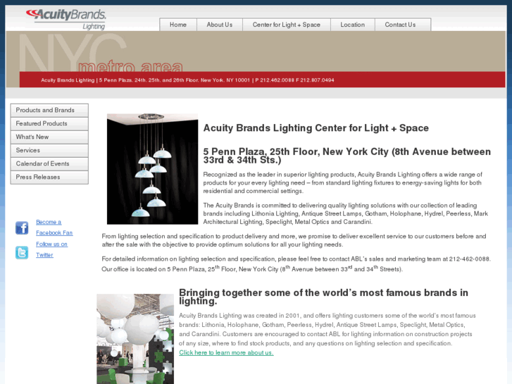 www.acuitylightingnewyork.com