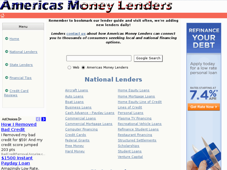 www.americasmoneylenders.com