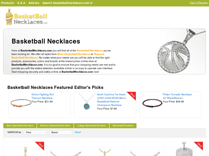 www.basketballnecklaces.com