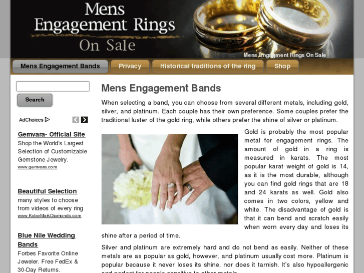 www.mensengagementringsonsale.com