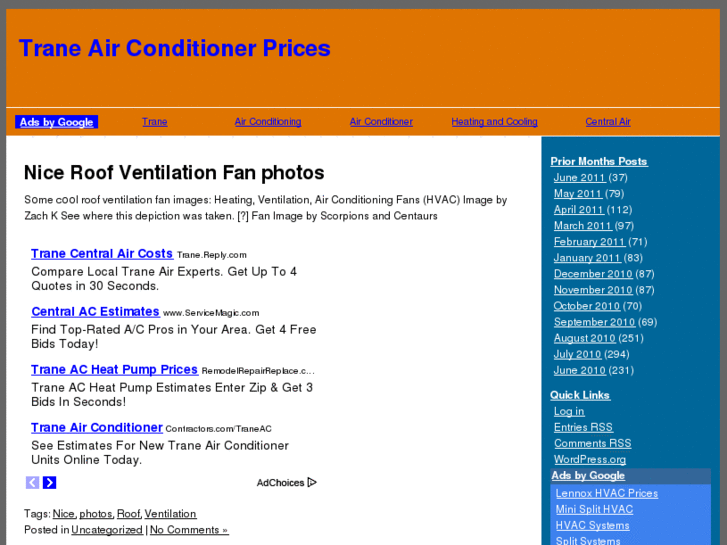 www.traneairconditionerprices.info