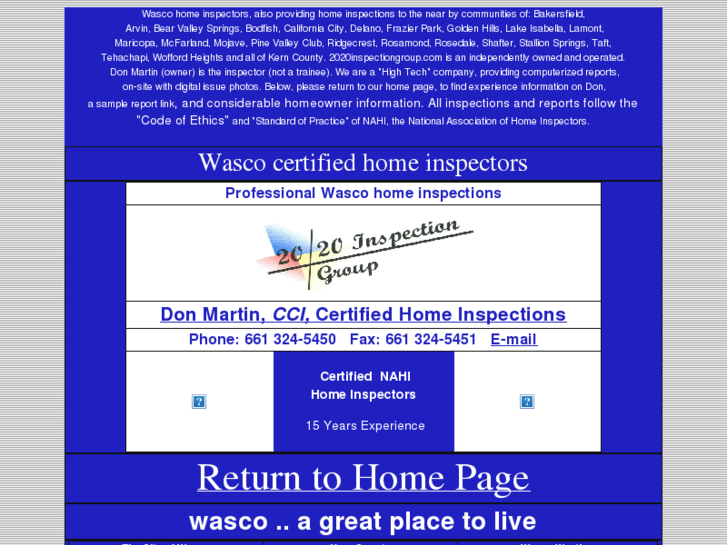 www.wasco-home-inspectors.com