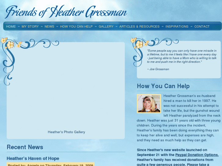 www.friendsofheathergrossman.com