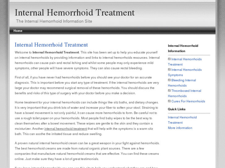 www.internalhemorrhoidtreatment.com