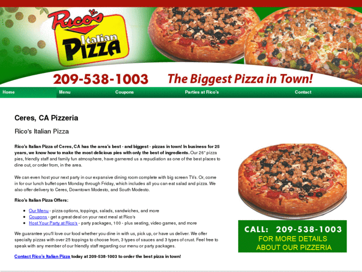 www.ricospizzaceres.com