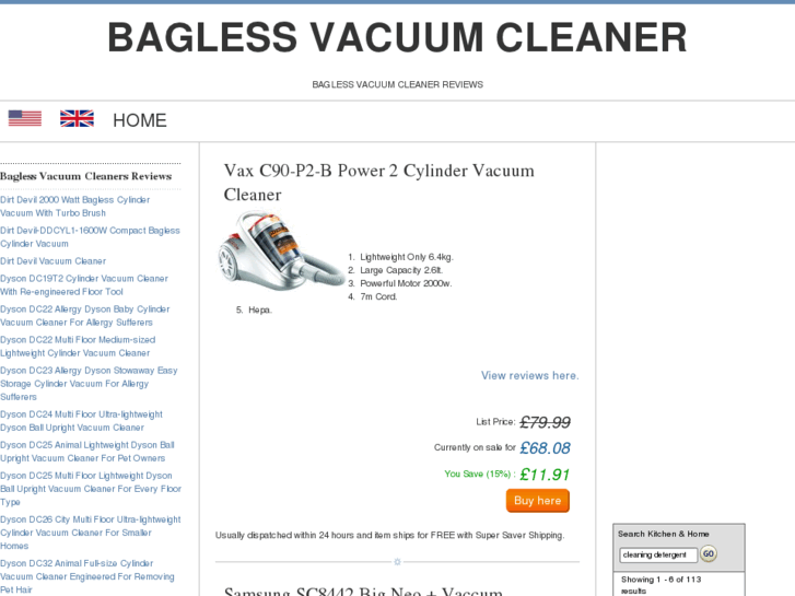 www.bagless-vacuumcleaners.info