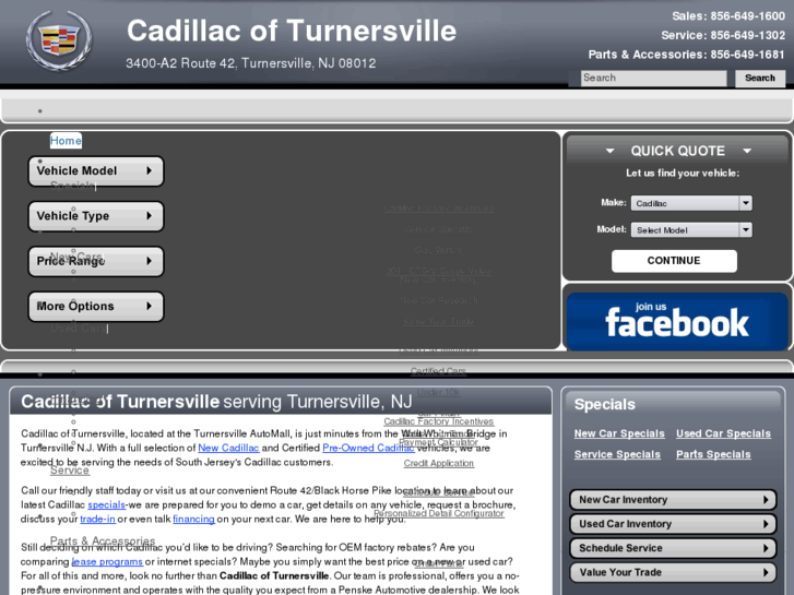 www.cadillacofturnersville.com