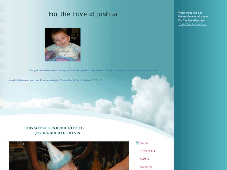 www.fortheloveofjoshua.com