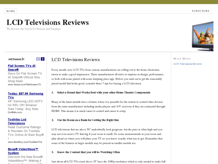 www.lcdtelevisionsreviews.com