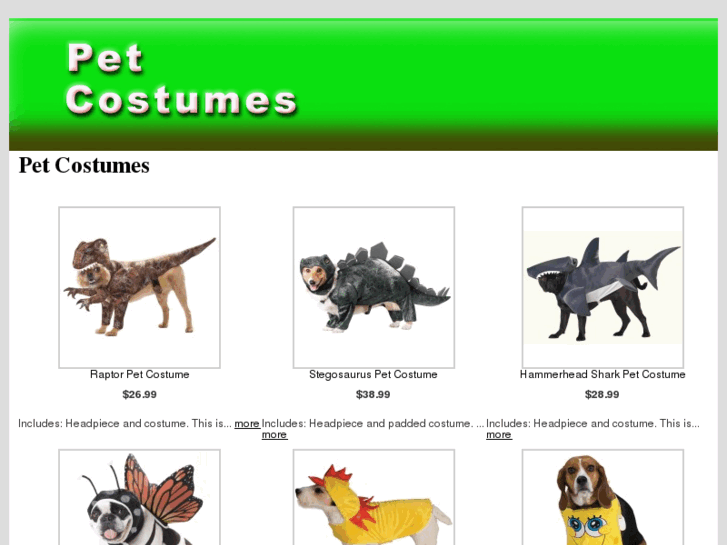 www.petcostume.biz