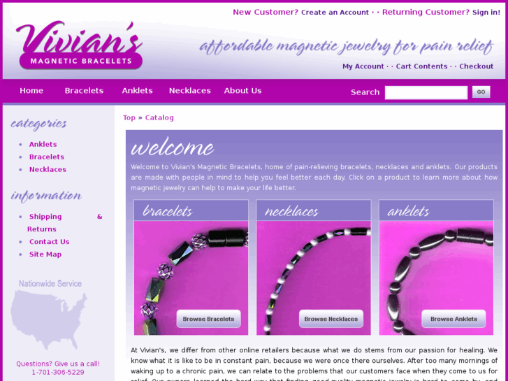 www.viviansmagneticbracelets.com