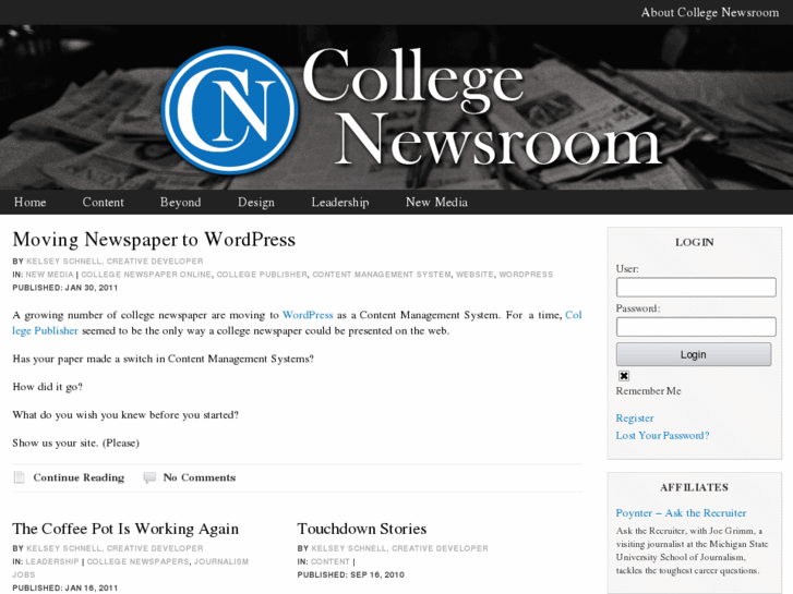 www.collegenewsroom.org
