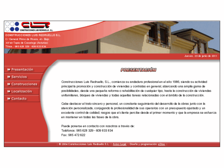 www.construccionesluisredruello.com