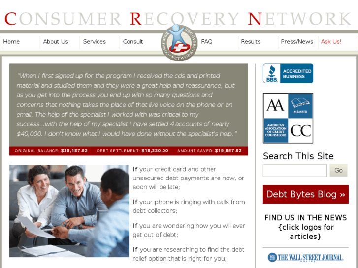 www.consumerrecoverynetwork.com