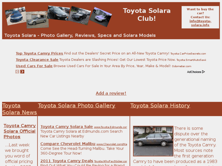 www.toyota-solara.info