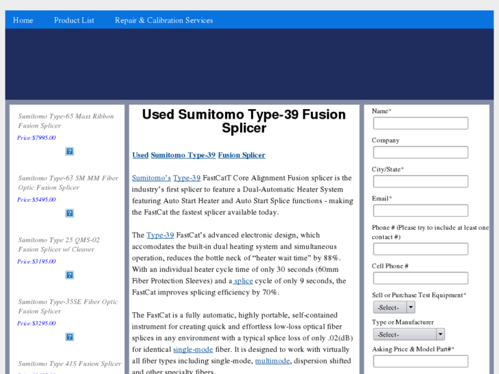 www.usedtype-39fusionsplicer.com