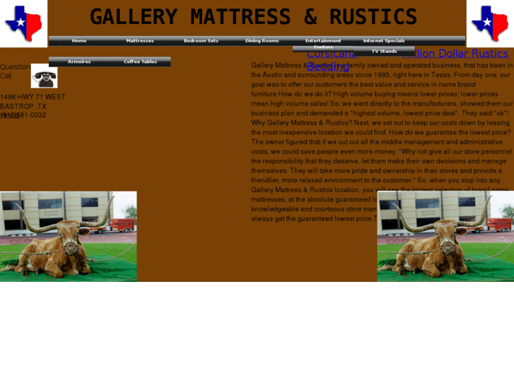 www.gallerymattressrustics.com