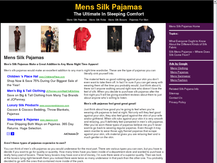 www.menssilkpajamas.org