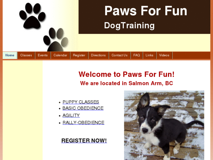 www.pawsforfundogtraining.com