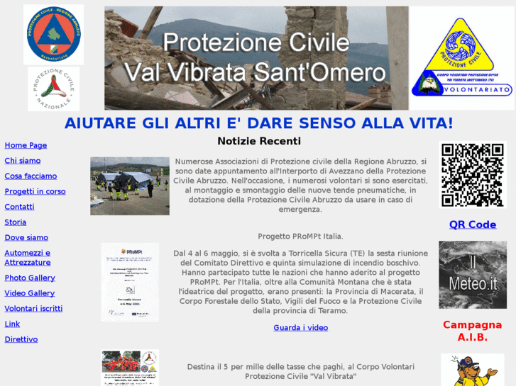 www.protezionecivilesantomero.it