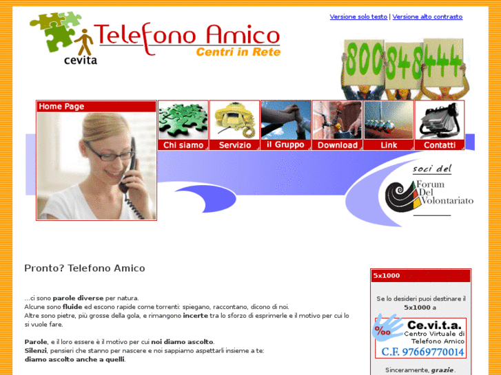 www.telefonoamicocevita.it