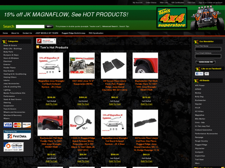 www.toms4x4superstore.com