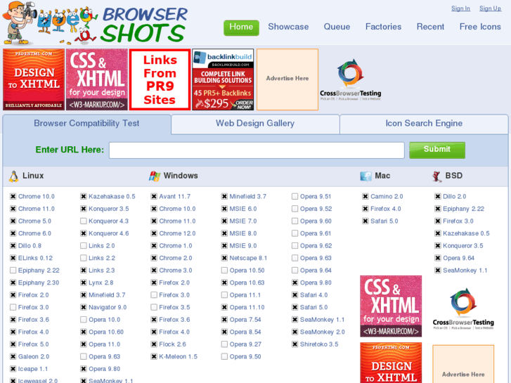 www.browsershots.org