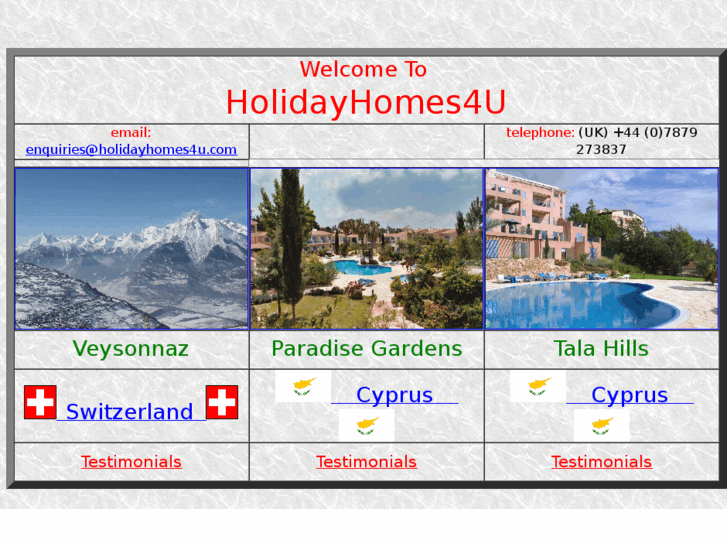 www.holidayhomes4u.com