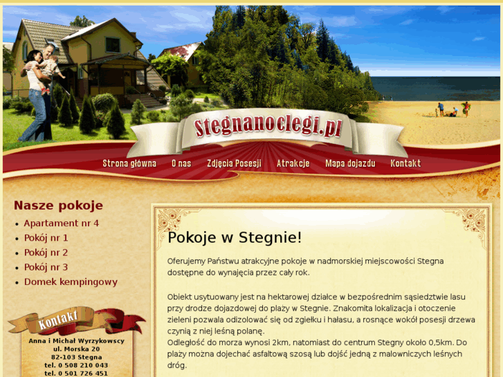 www.stegnanoclegi.pl