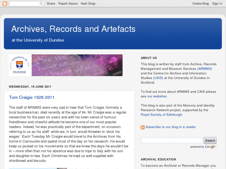 www.archives-records-artefacts.com