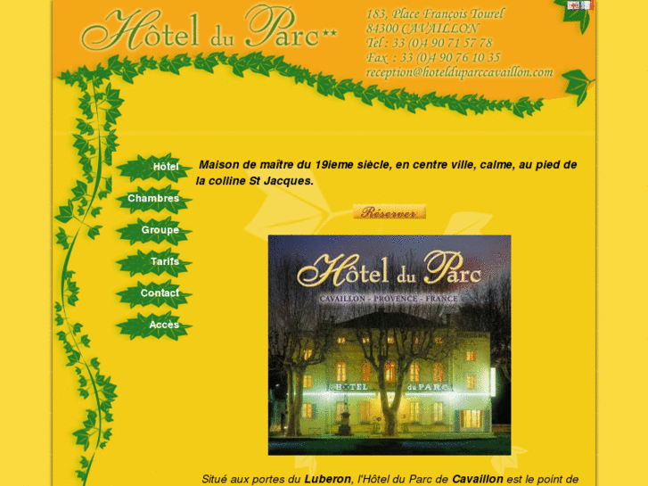 www.hotel-parc-cavaillon.com