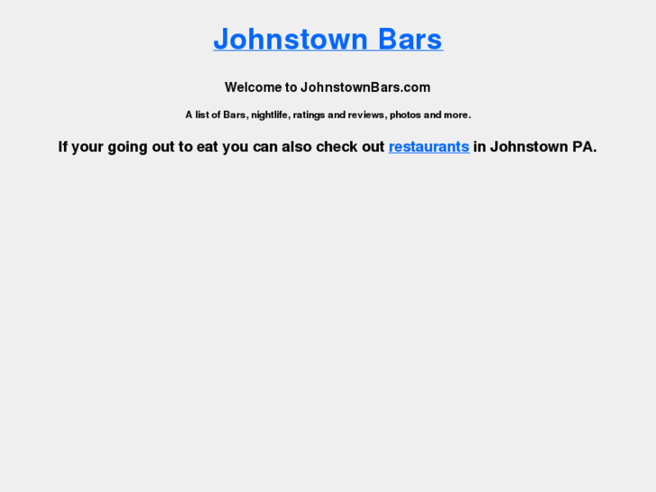 www.johnstownbars.com