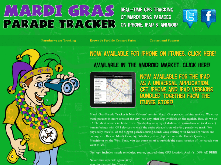 www.mardigrasparadetracker.com