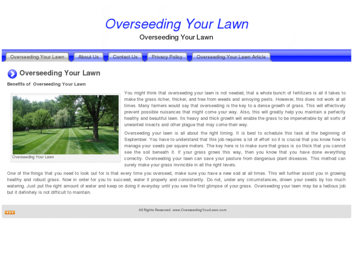 www.overseedingyourlawn.com