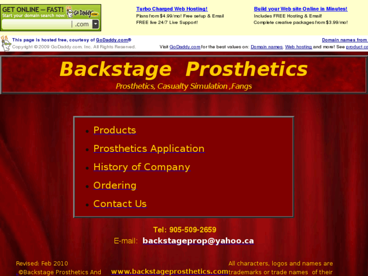 www.backstageprosthetics.com