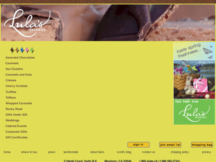 www.lulaschocolates.net