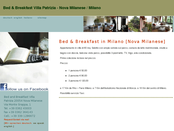 www.milano-bed-breakfast.com