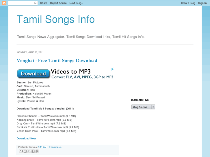 www.thetamilsongs.info