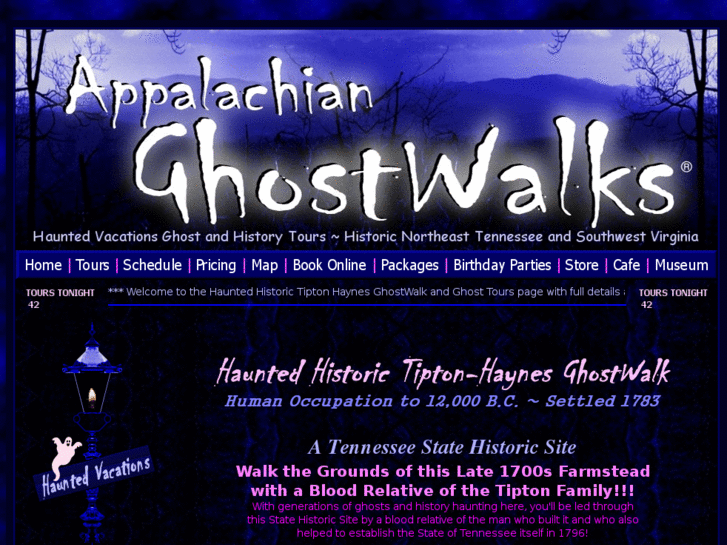 www.tiptonhaynesghostwalk.com